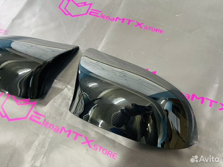 Накладки на зеркала BMW X6 F16 X5 F15 черный гляне