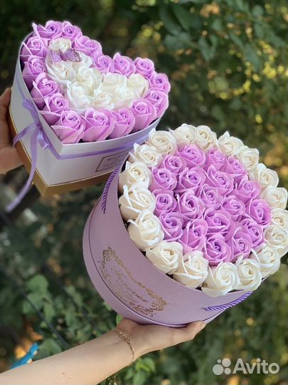 Букет из мыльных роз