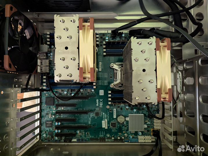 Компьютер - Сервер на Supermicro 64RAM, 2699V4-X2