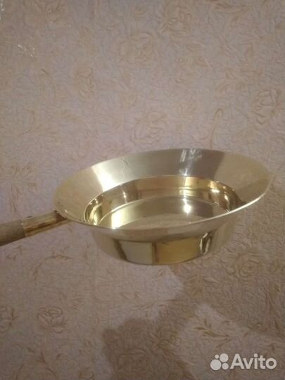 Таз латунный.Сотейник