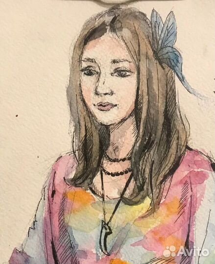 Портрет скетч по фото