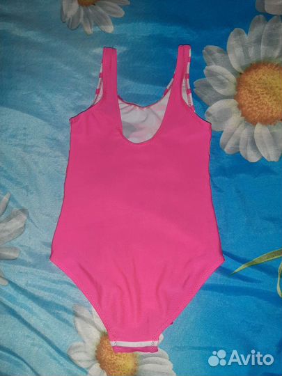 Купальник для девочки 116-122 Круг и нарукавники