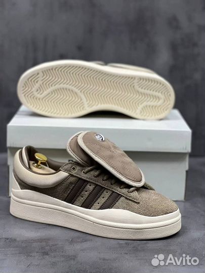 Кроссовки Adidas Campus Light Bad Bunny коричневые