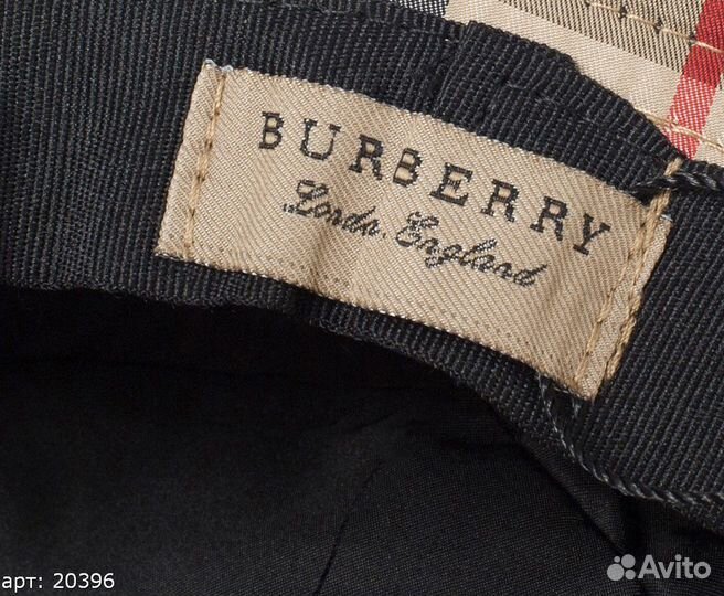 Панама burberry бежевая