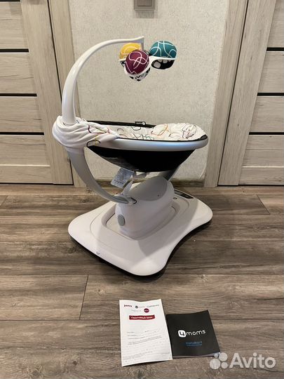 4moms mamaroo 4.0 детские качели+вкладыш