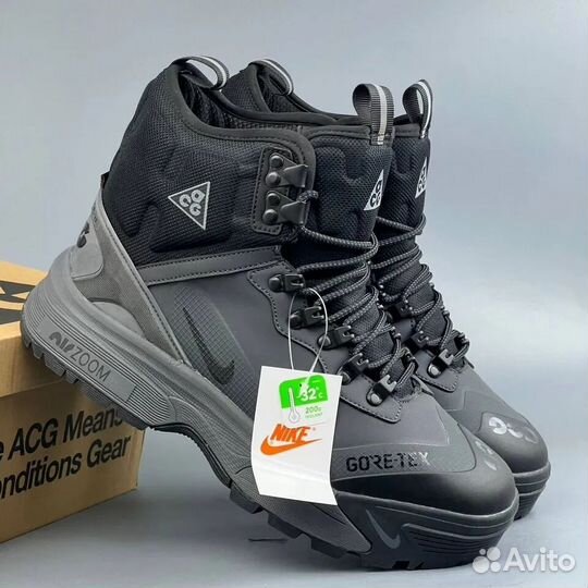 Nike ACG Zoom Gaiadome Gore-Tex Grey с Мехом