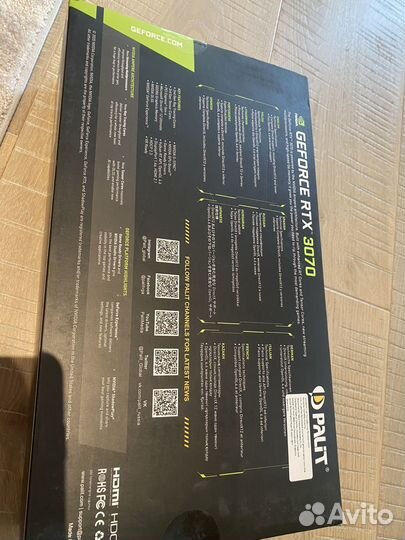 Видеокарта palit geforce RTX 3070