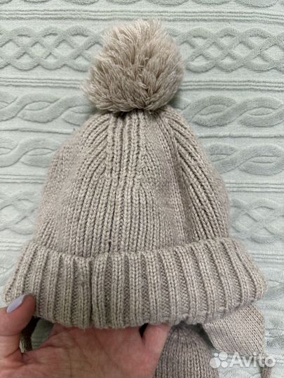 Шапка, шарф и варежки zara