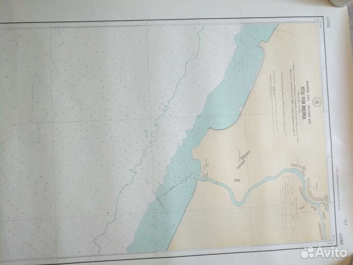 Карта СССР 1988 Ладожское озеро восточный берег