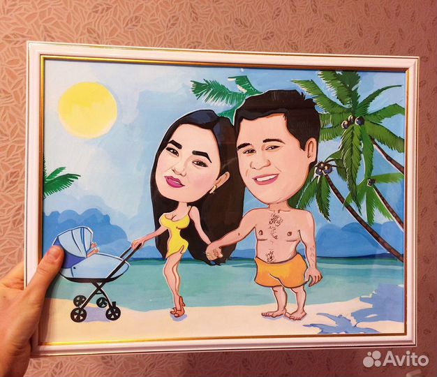 Шарж по фото/аватар/красками И цифровой