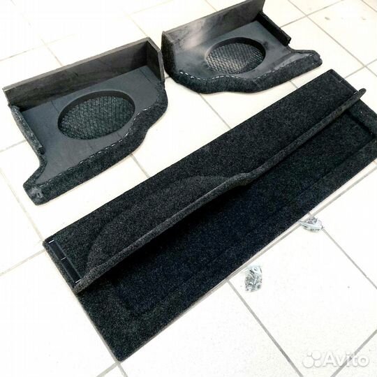 Аккустическая полка Нива Шевроле деревянная