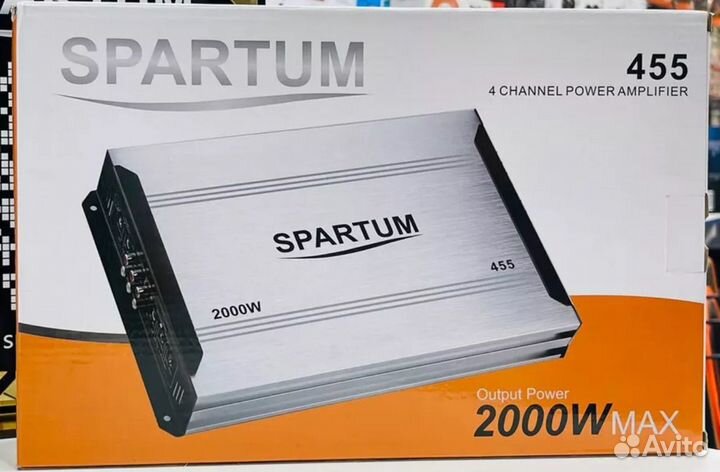 Усилитель автомобильный Spartum 455 на 2000W
