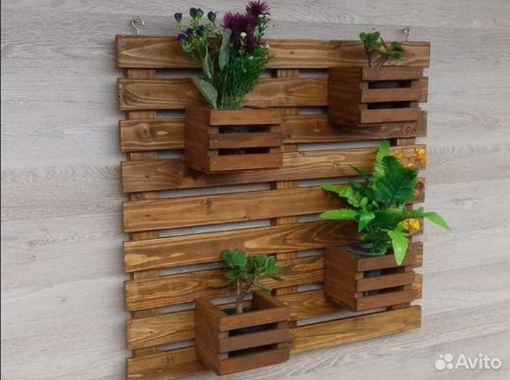 Цветочницы из дерева