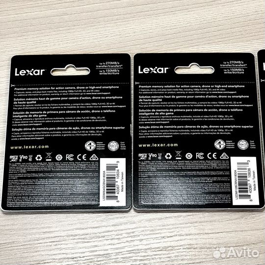 Lexar Pro microSD 1800x V90 сверхскоростные