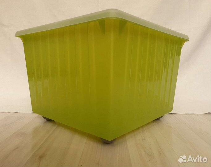 Контейнер/ящик для игрушек на колёсах Vessla IKEA