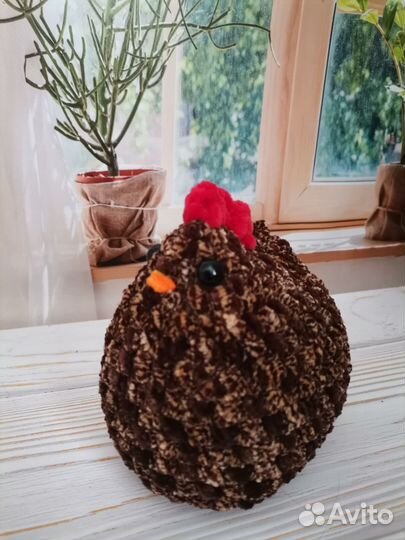 Курочка мягкая игрушка вязаная