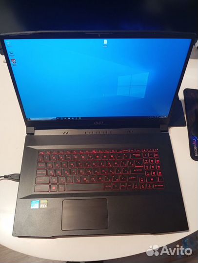 Игровой ноутбук MSI katana GF76, RTX 3050 laptop