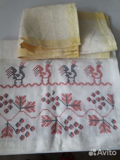 Советские льняные полотенца новые