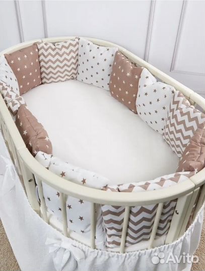 Бортики в детскую кроватку