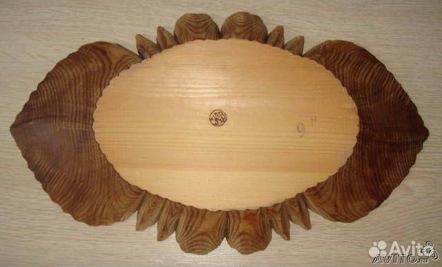 Фруктовница деревянная. Большая. 46 см