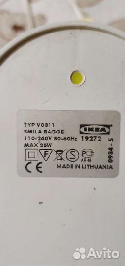Ночник Божья коровка IKEA