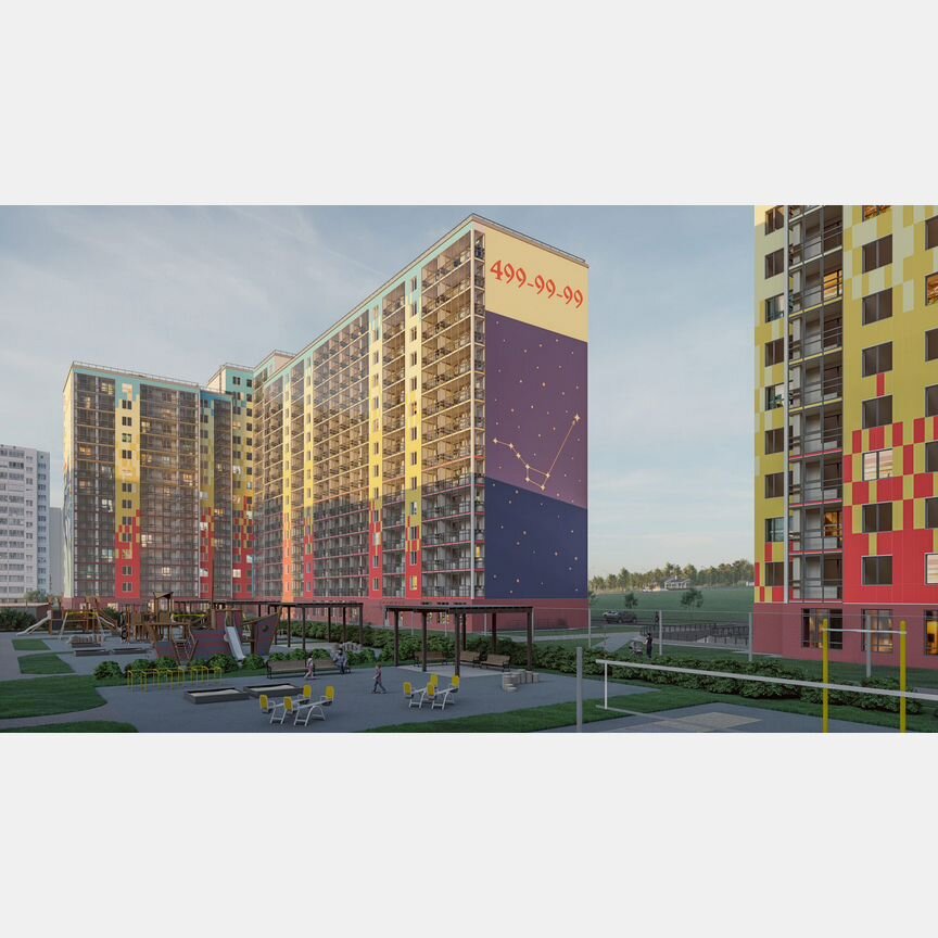 3-к. квартира, 83,3 м², 9/15 эт.