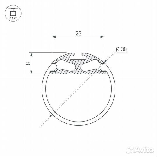 Профиль Arlight 023860 (2 м.)