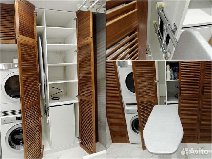 Встраиваемая в шкаф гладильная доска