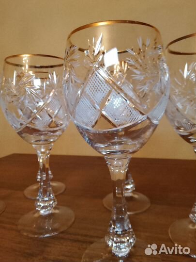 Хрустальные фужеры., Ольга, 6шт