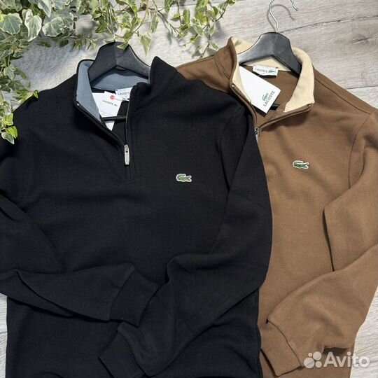 Свитшот полузамок Lacoste осень Турция