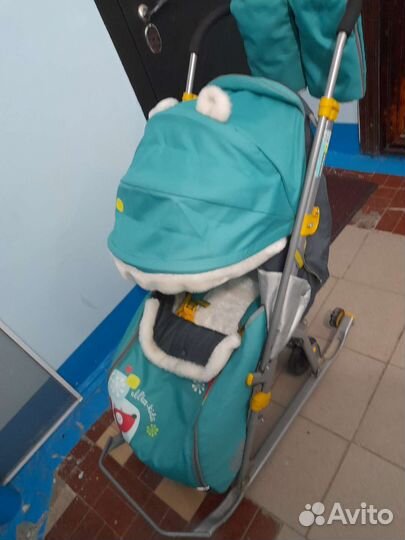 Детские санки коляска