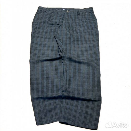 Штаны прямые клетчатые