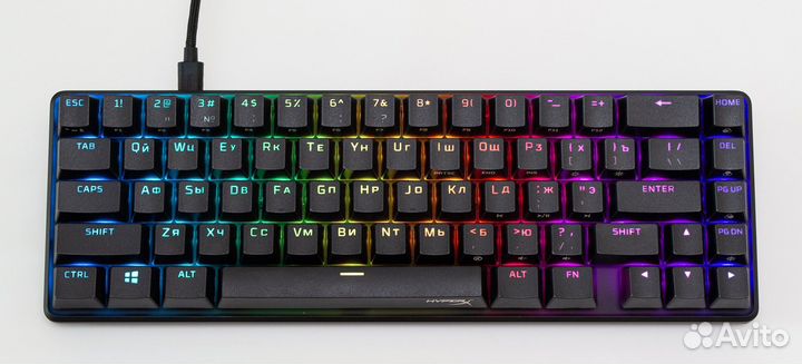Клавиатура HyperX Alloy Origins 65 игровая rgb