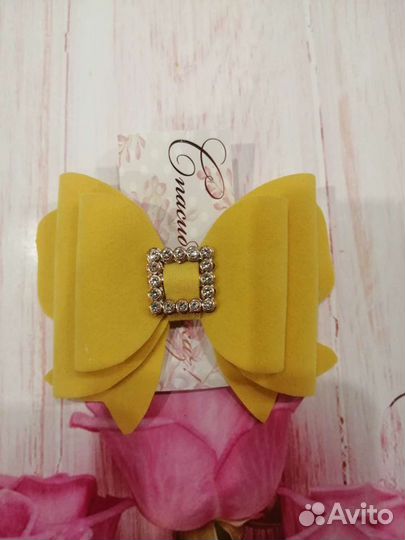 Бантики из замша