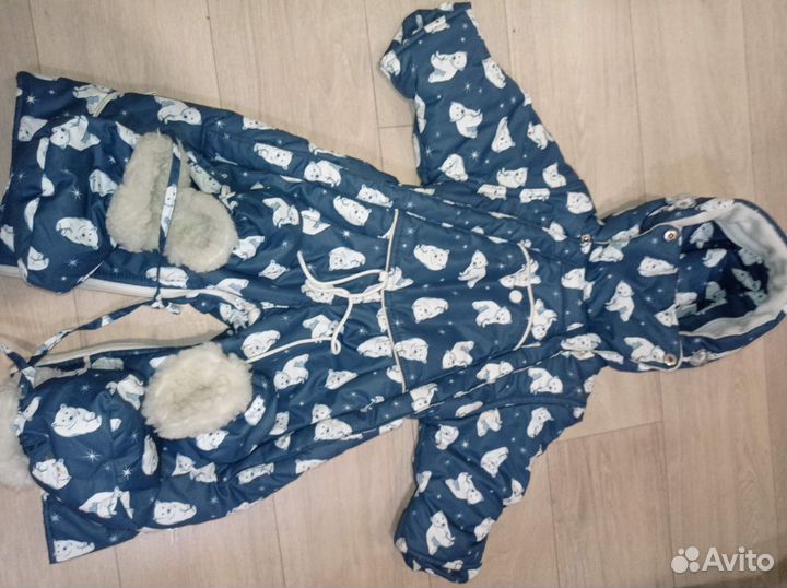 Комбинезон зимний, демисезонный 62-74