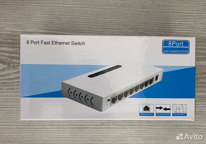 Switch коммутатор 8 портов