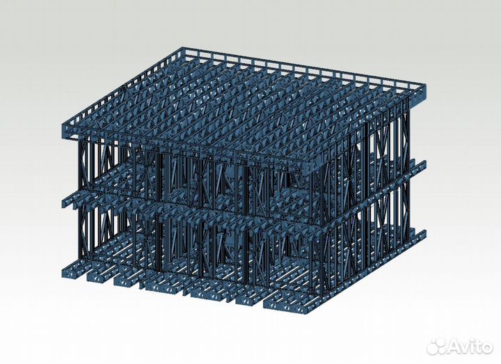 Лстк каркас мини-гостиницы (на 8-16 номеров)