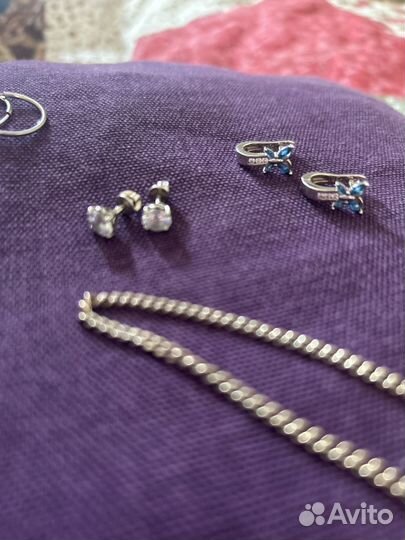 Серьги серебро