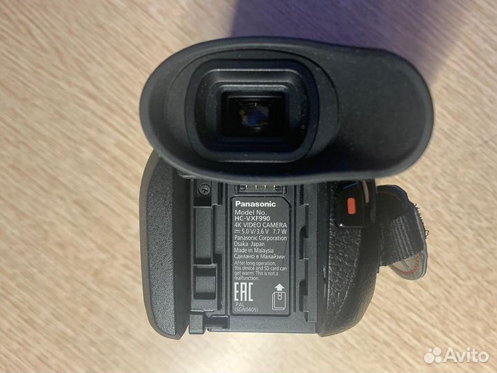 Видеокамера panasonic hc vxf990 4k
