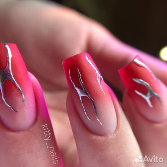 Маникюр наращивание ногтей