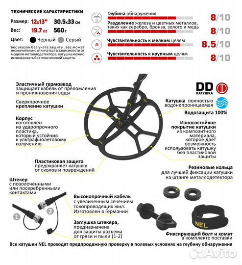 Катушка NEL Tornado для Fisher F5, GB и F11/22/44