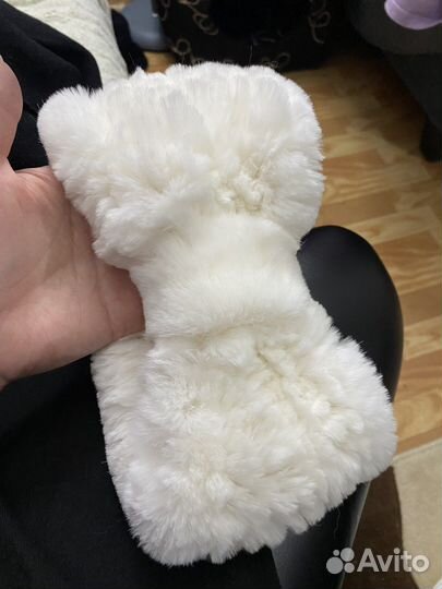 Повязка на голову мех кролика