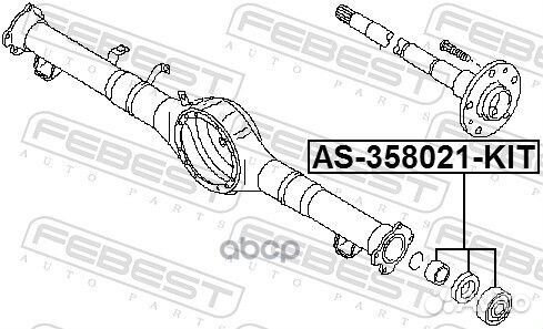 AS-358021-KIT подшипник задней полуоси к-кт Ma