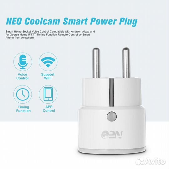Умная Wi-Fi розетка NEO Coolcam 16А