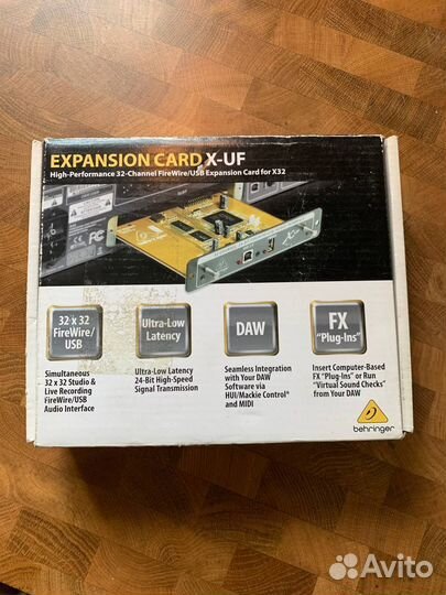 Behringer x32 плата расширения с FireWire / USB
