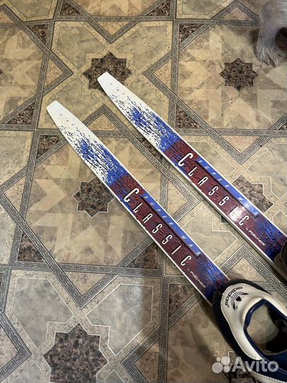 Беговые лыжи fisher 150 с креплением adidas