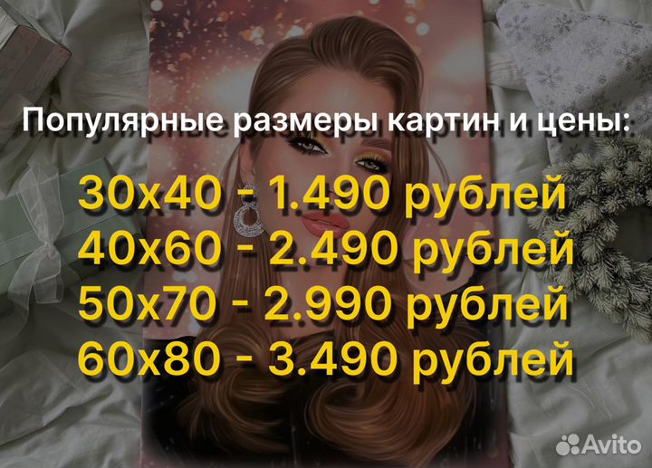 Портрет по фото на холсте, печать фото на холсте