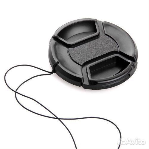 Крышка для фото объектива с шнурком 37-82 мм