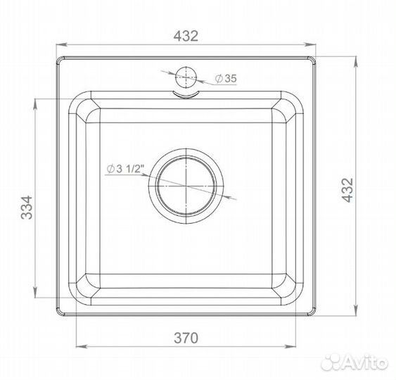 Мойка для кухни врезная Granfest SMART GF-SM430 43