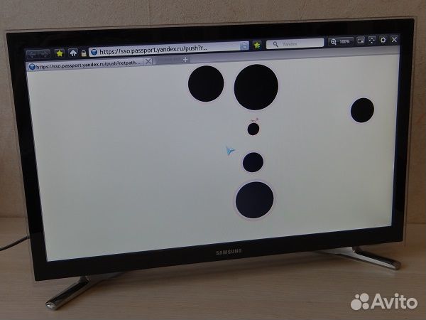 Телевизор samsung SMART tv 22 бу ремонт или на зап